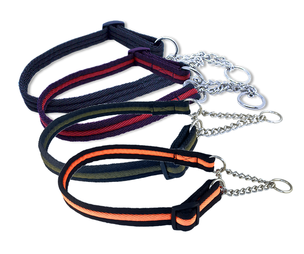 Hundhalsband Kanalhalvstryp Justerbart 25 mm