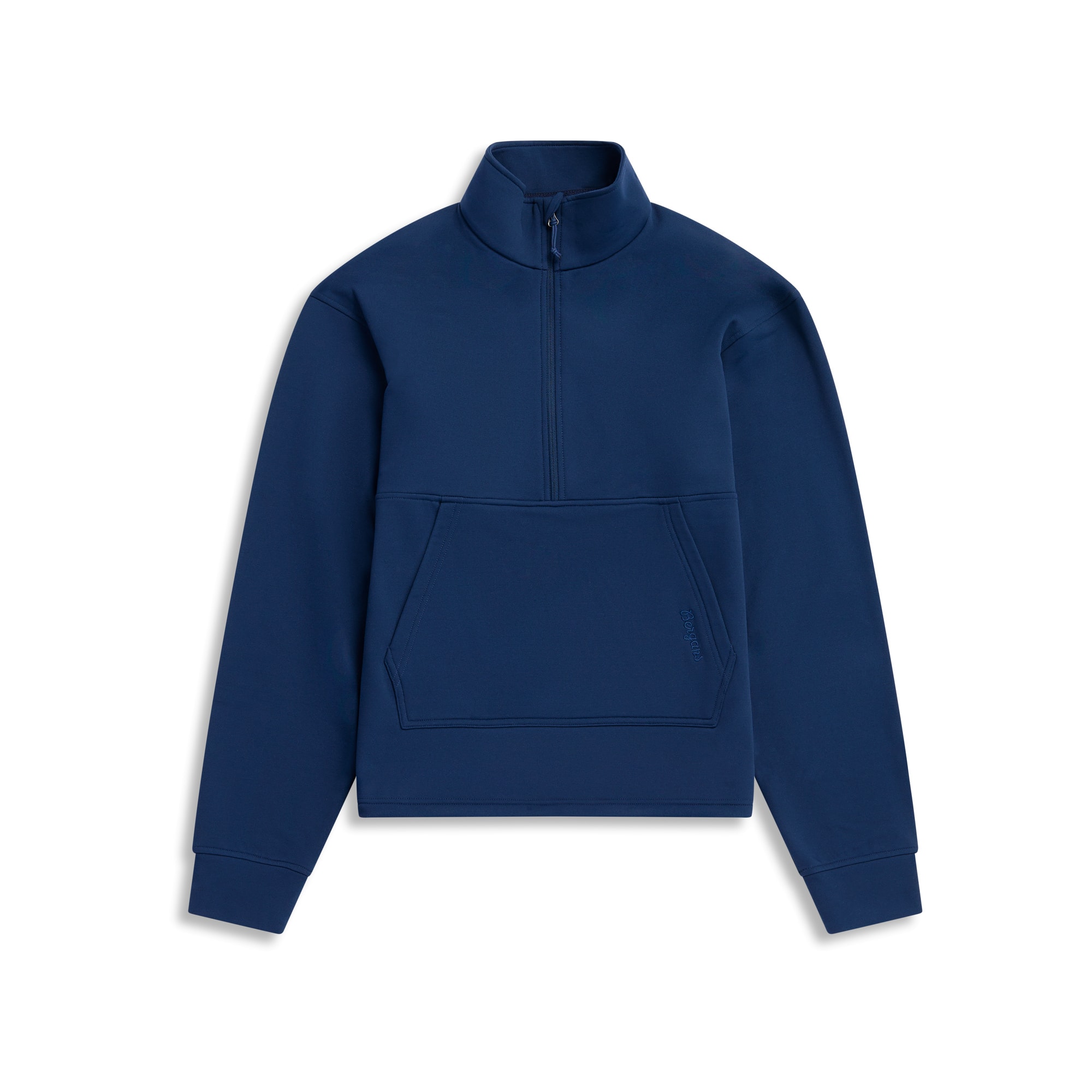 Bergans Midtli Midlayer Cropped Half-Zip Pullover Damen Navy Blue