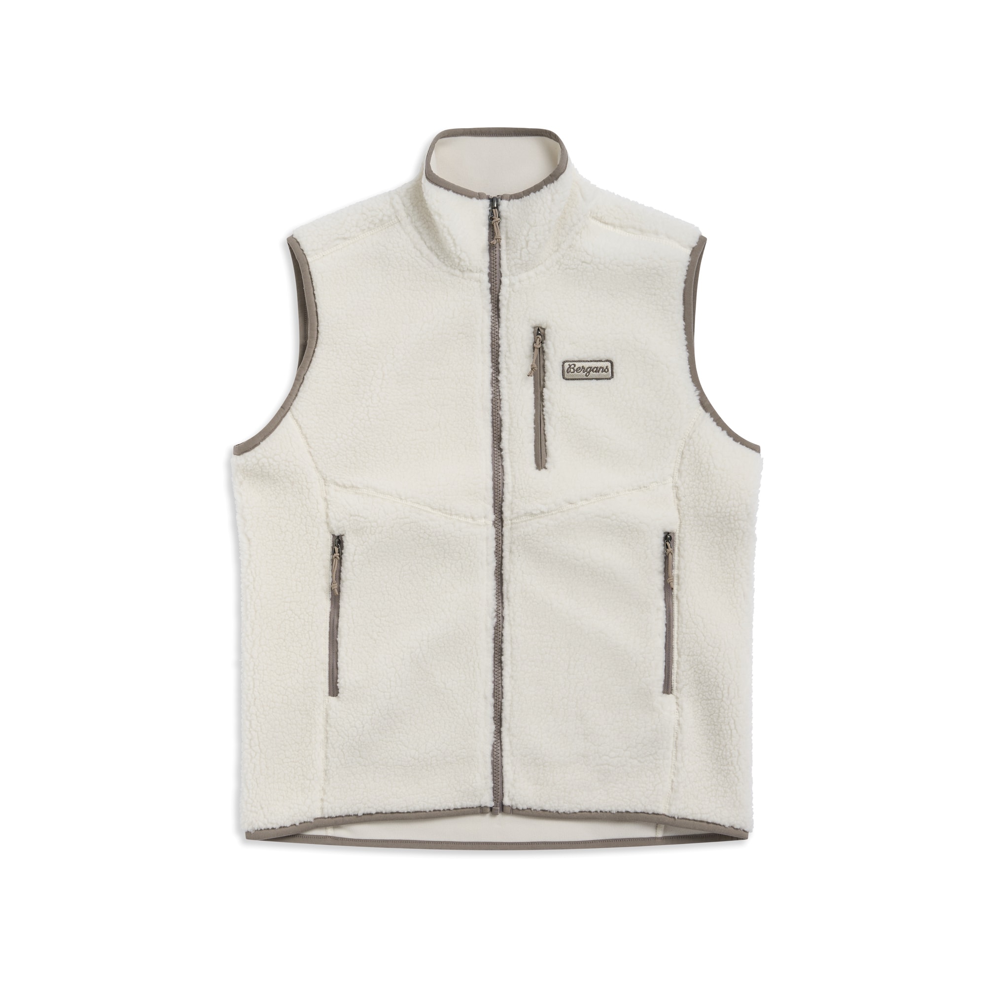 Bergans Lunnan Pile Fleece Vest Women Vanilla White