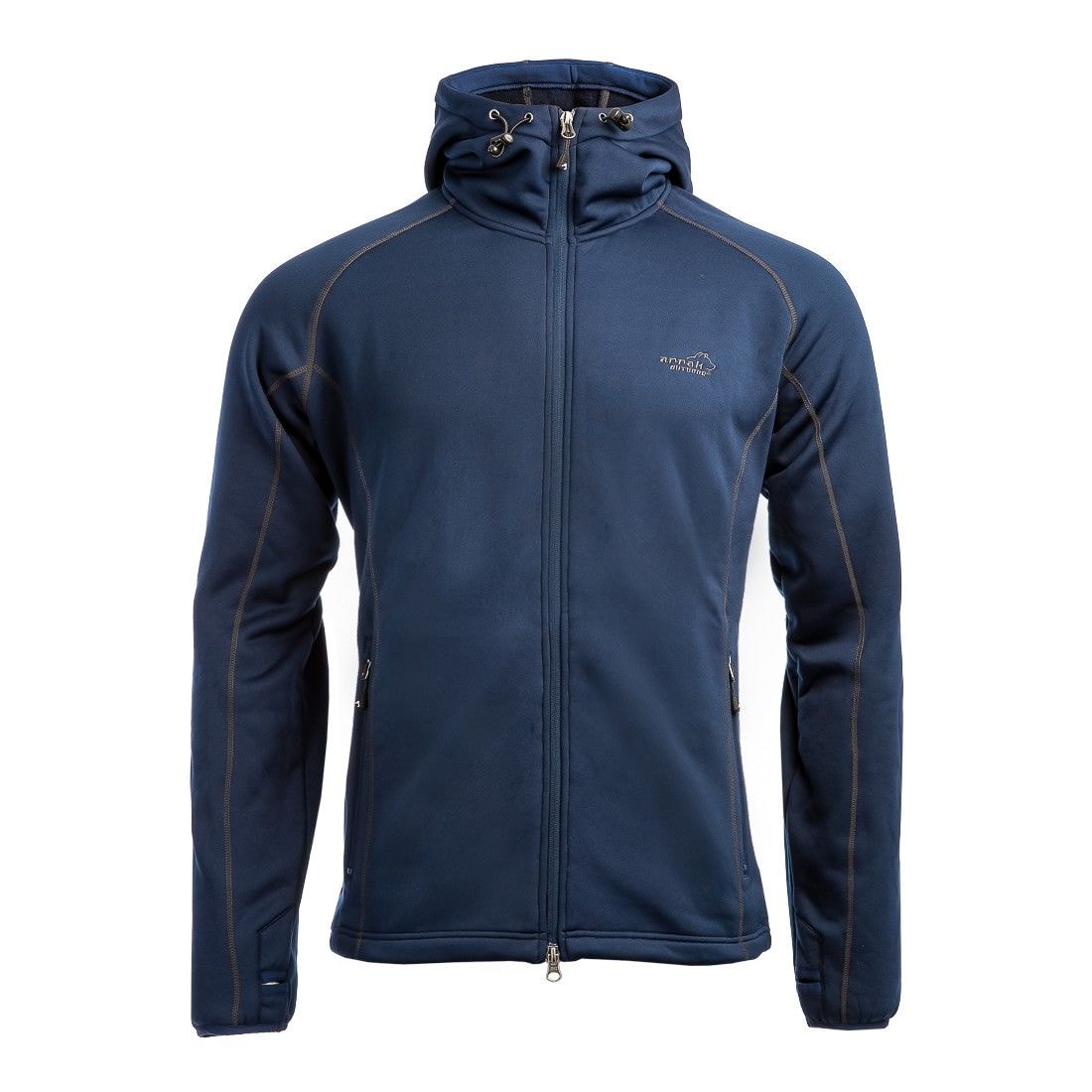 Arrak Outdoor Powerfleece Hood Herr Marinblå