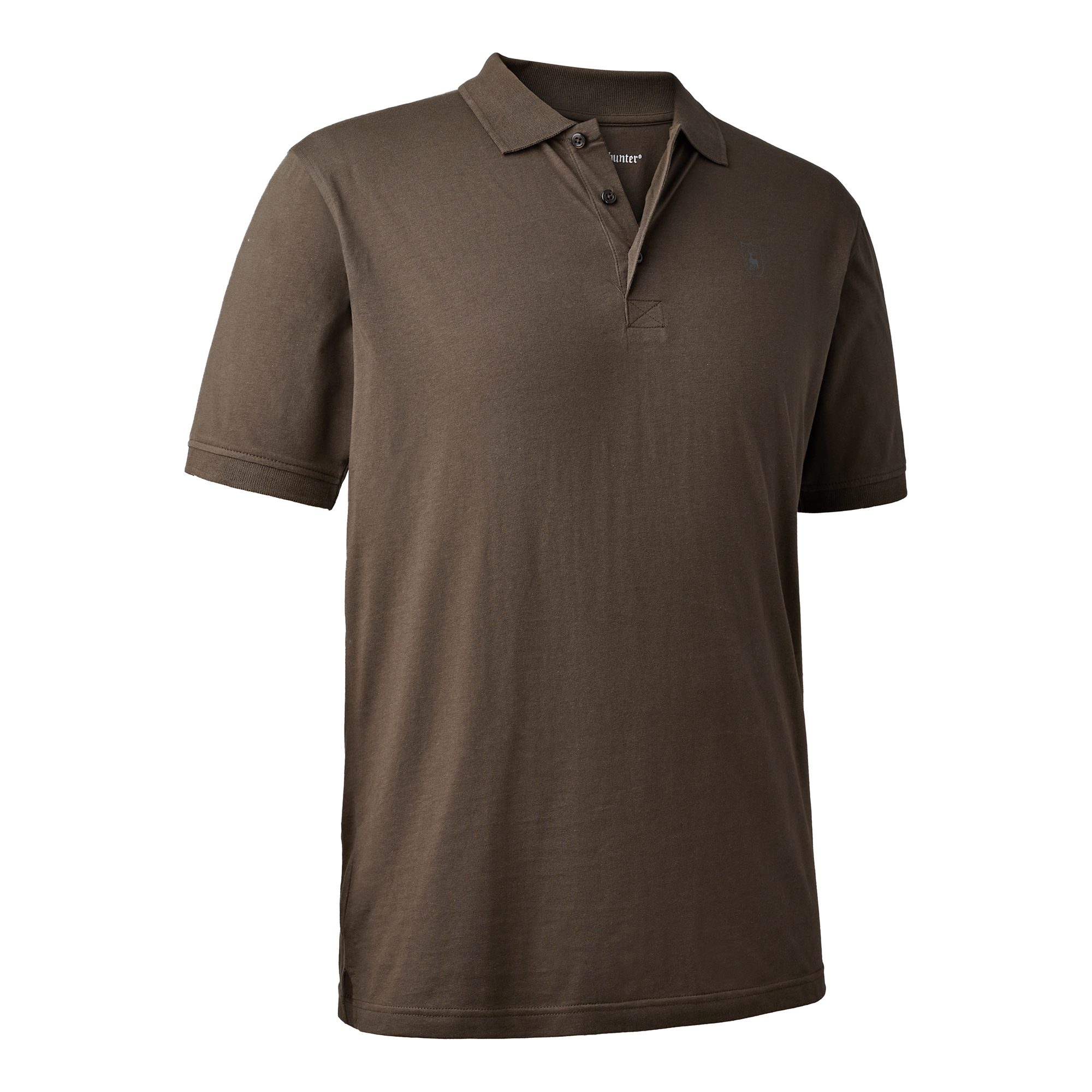 Deerhunter Christian Polo Shirt Mænd Brown Leaf