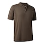 Deerhunter Christian Polo Shirt Herre Brown Leaf