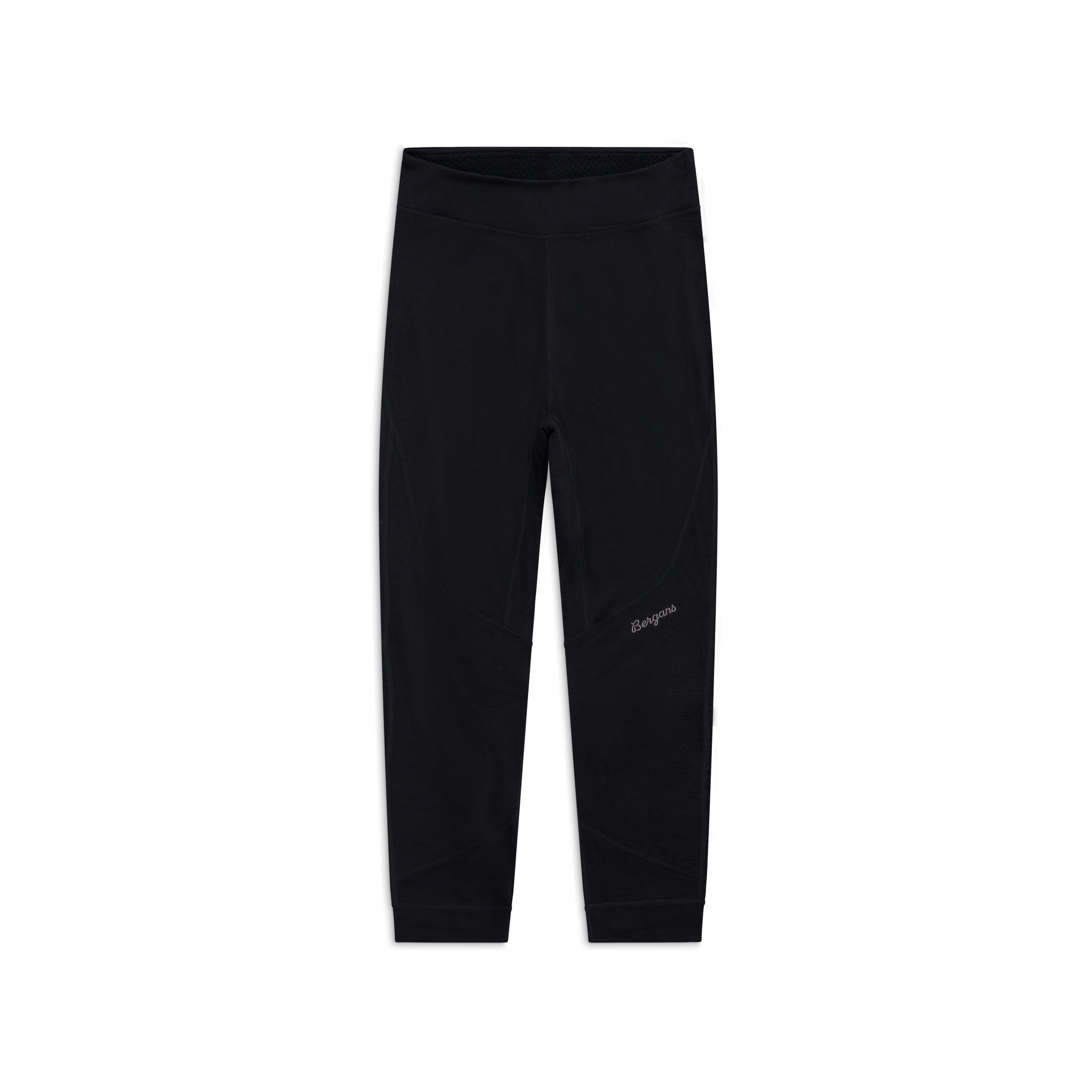Bergans Inner:Pure 3/4 Merino Ullstilongs Dame Black