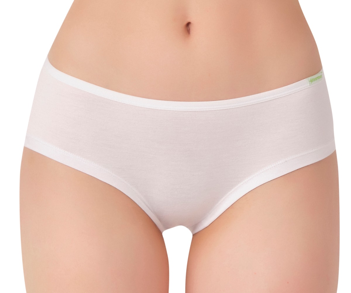 Millers Bamboo Trusse Boxer/Hipster til kvinder Hvid