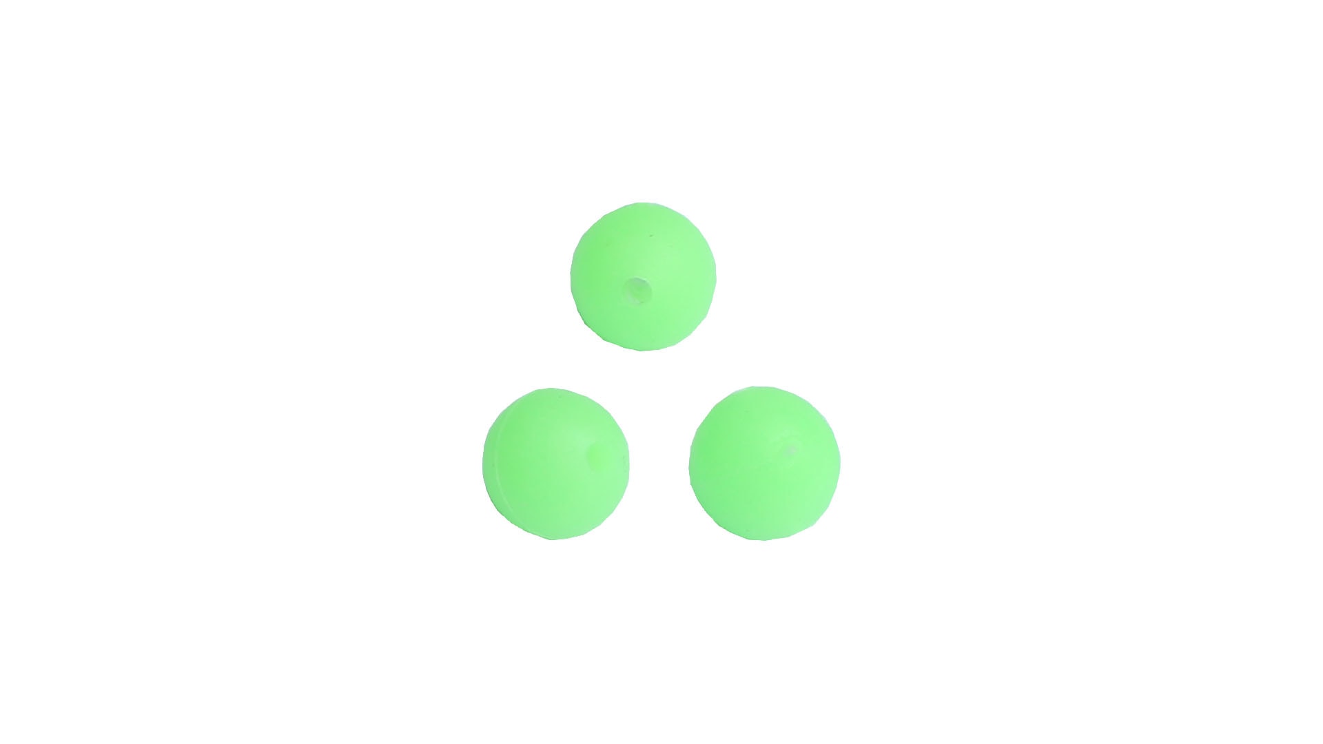 Wiggler Soft Beads Glow Green 8 mm 20-pack