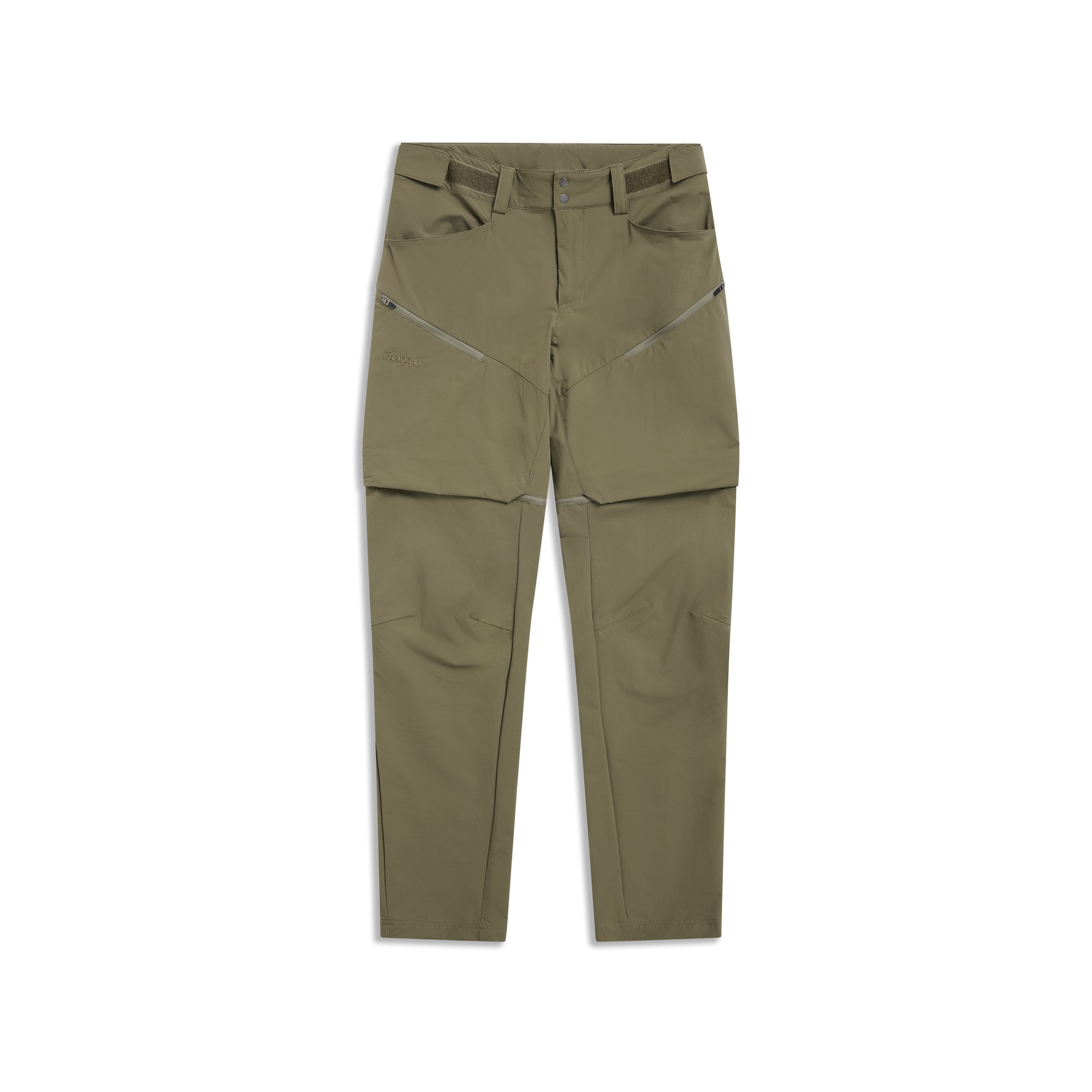 Bergans Convertible Zip-Off Softshell Pants Women Green Mud
