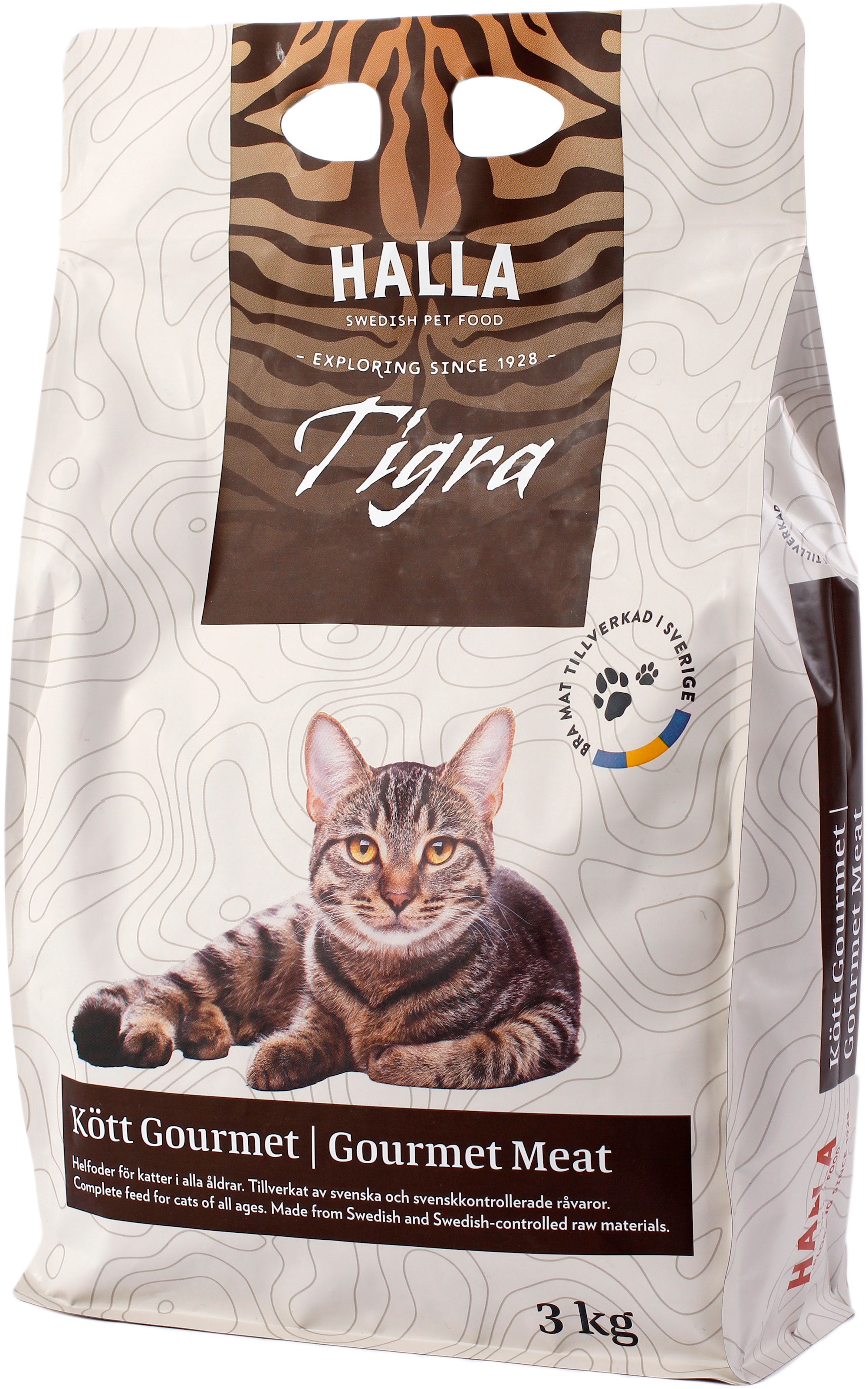 Halla Tigra Kött Gourmet 3 kg Kattmat