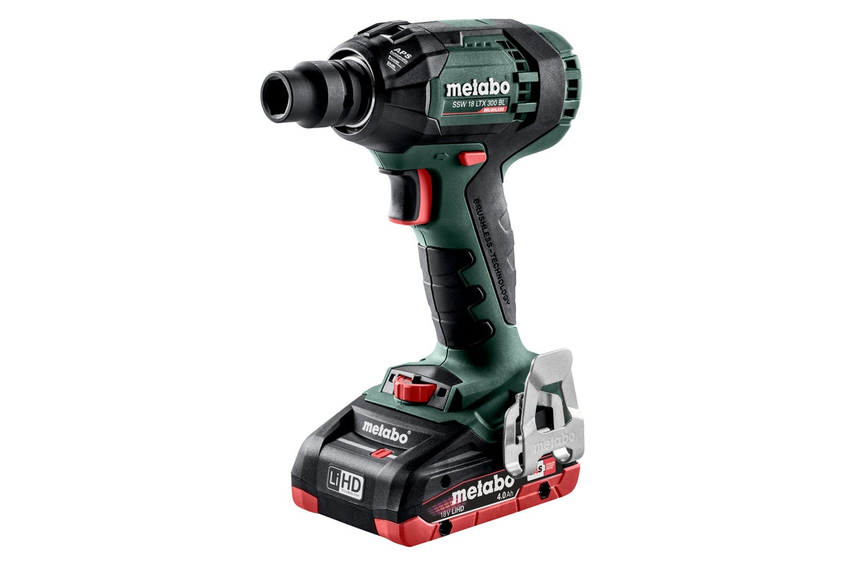 Metabo Mutterdragare SSW 18 LTX 300 BL 1/2" med 2x4Ah batterier & laddare