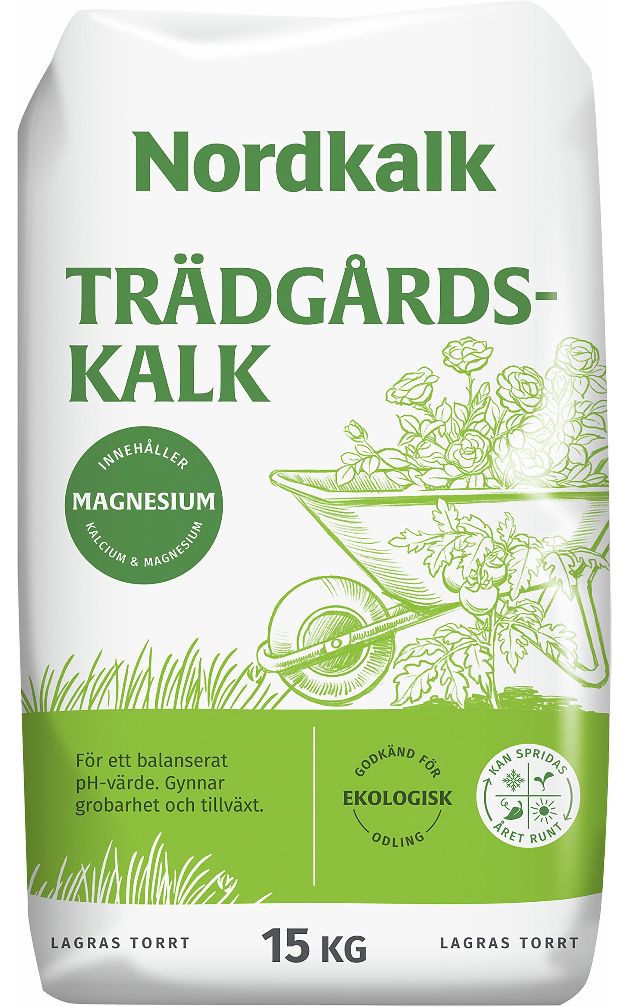 Trädgårdskalk Finmald 15kg