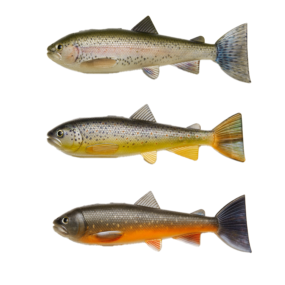 PulzBait Skinz Trout 15cm 3-pakning (Brown+Rainbow+Char)