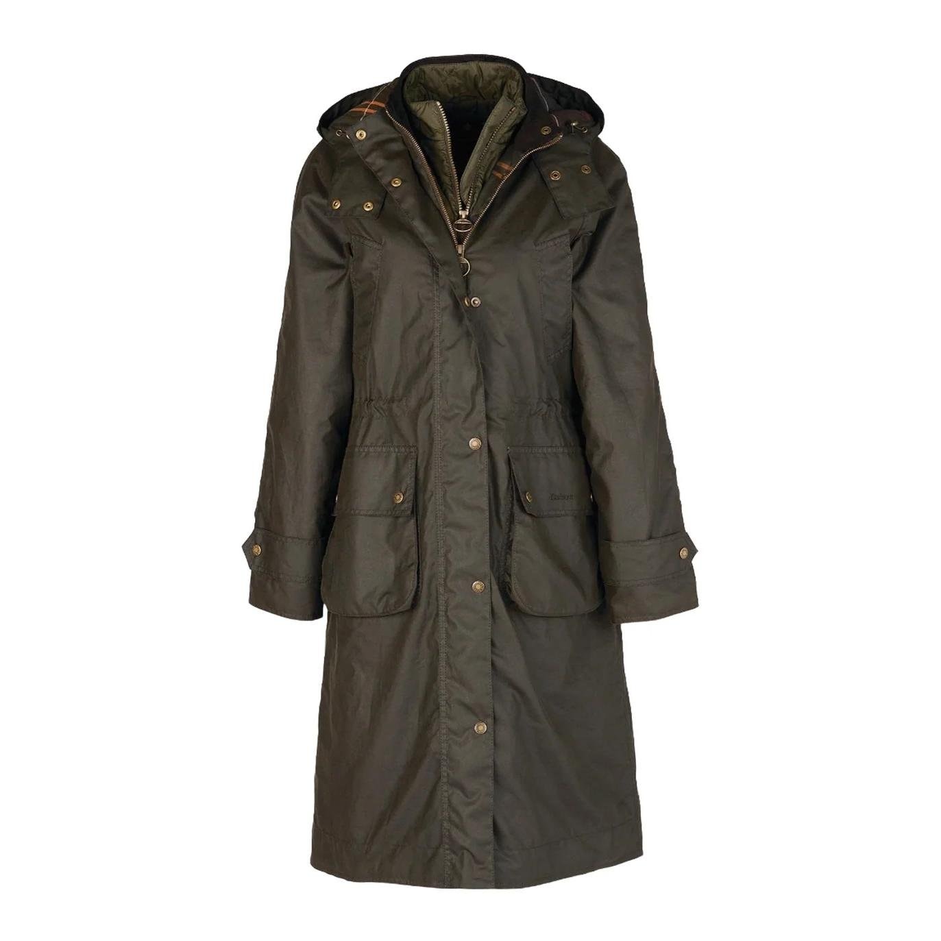 Barbour Long Cannich Wax Jacka Oliv Dam