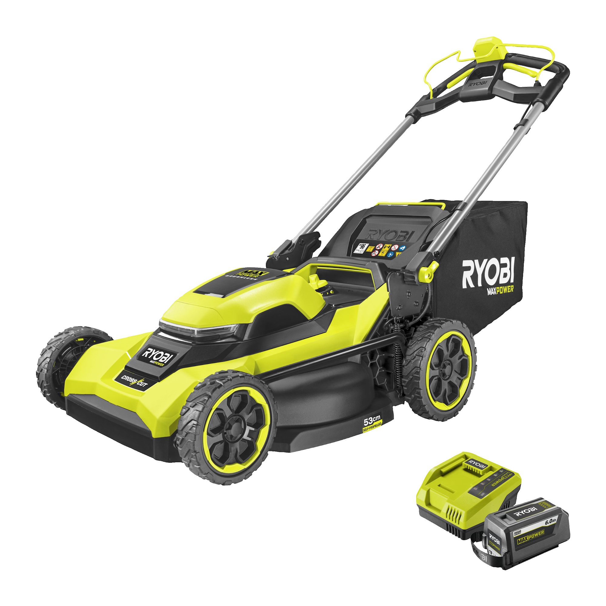 Ryobi RY36LMXSP53B-160 Gräsklippare 36V Brushless 53 cm