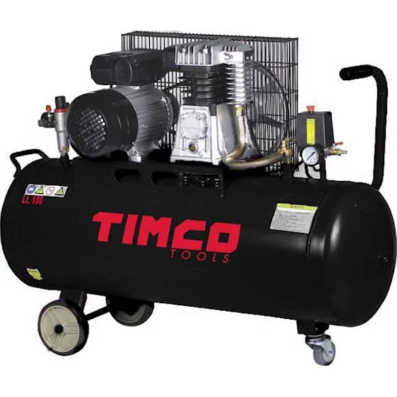Timco 2,5HP 100L kompressor remdriven