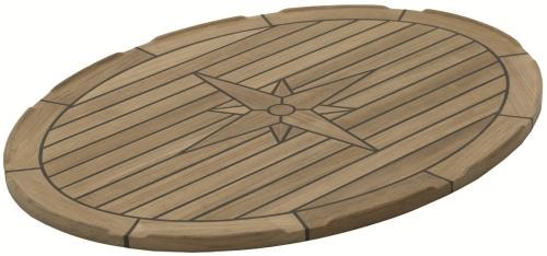 EuroDesign Bordsskiva Teak 44X60cm