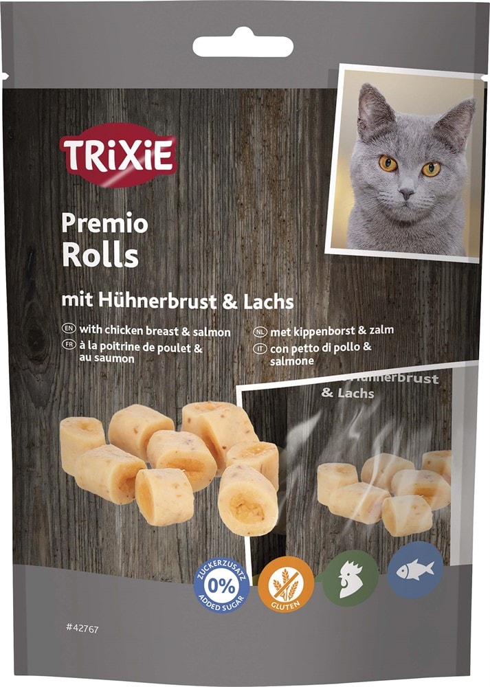 Trixie Premio -rullat kananrinnalla ja lohella, 50 g