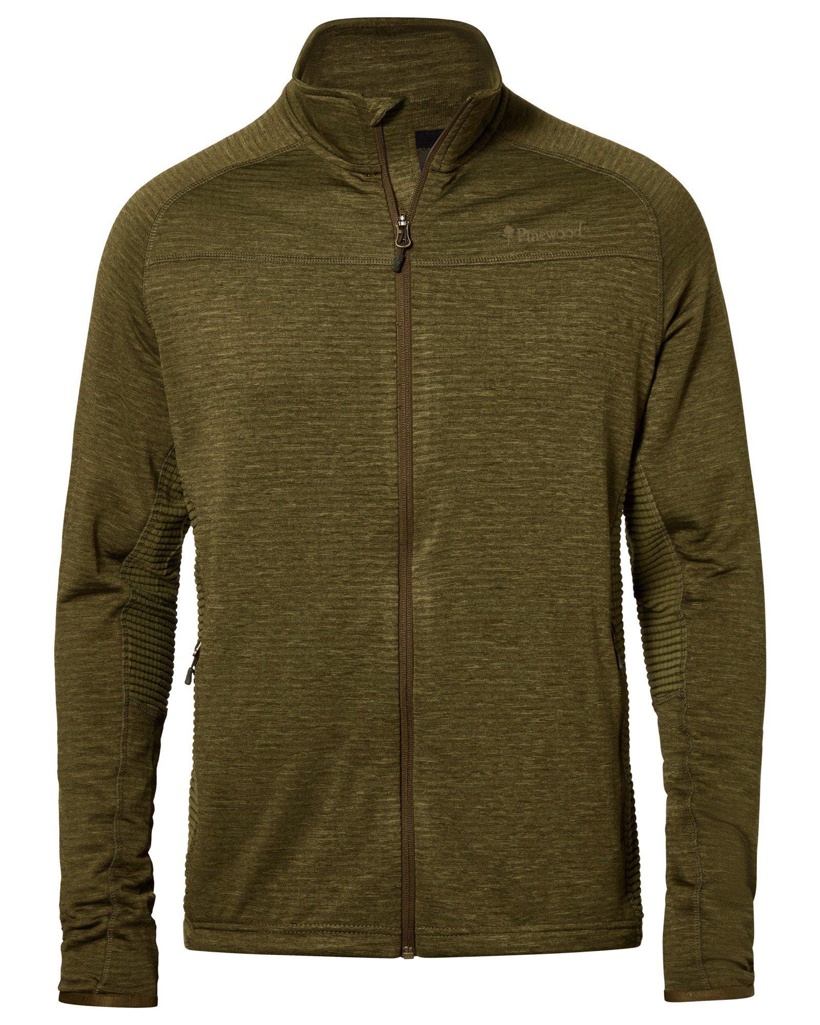 Pinewood Abisko Fleecejacka Herr Olive Green