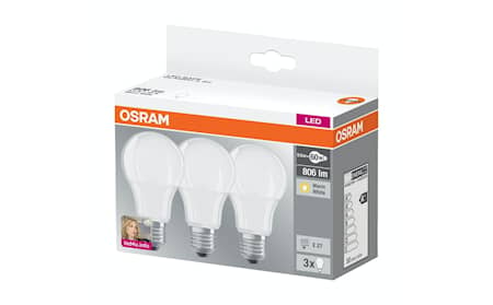 Osram LED-pære 3-pak 60W