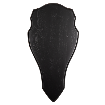 5etta Trophy Shield Red Deer Dark Oak Finer