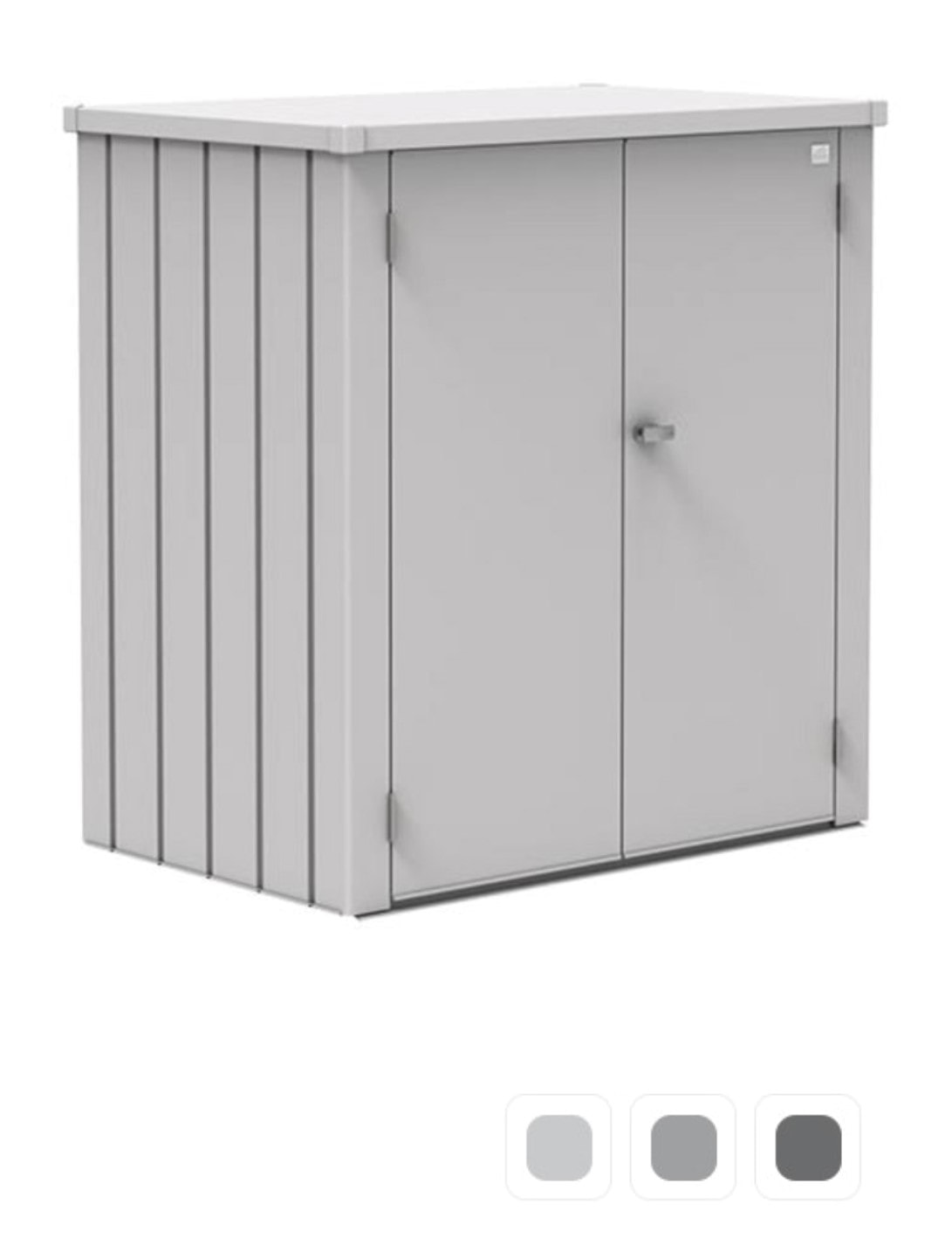 Biohort terrasseskab Romeo L sølv metallic