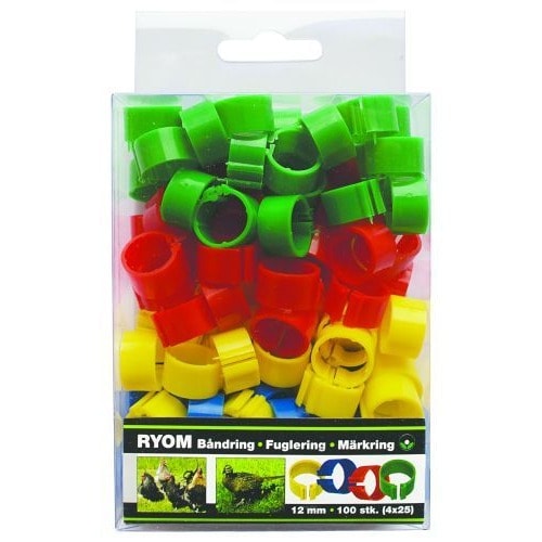 Ryom Hönsring Band 12 mm 100-pack -