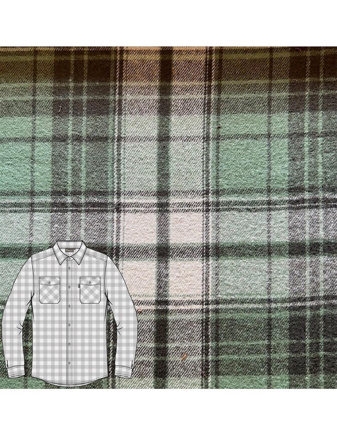 Pinewood Härjedalen Skjorta Herr Sage Green/Moss Green