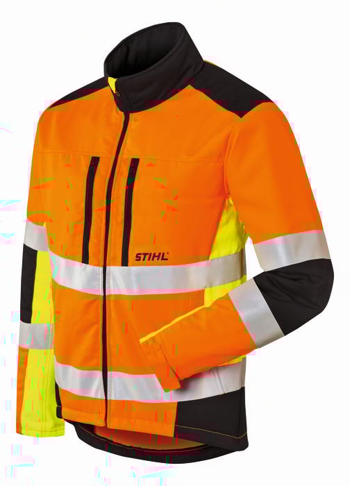 Stihl Sågskyddsjacka Protect MS - XS - Varselorange/Svart