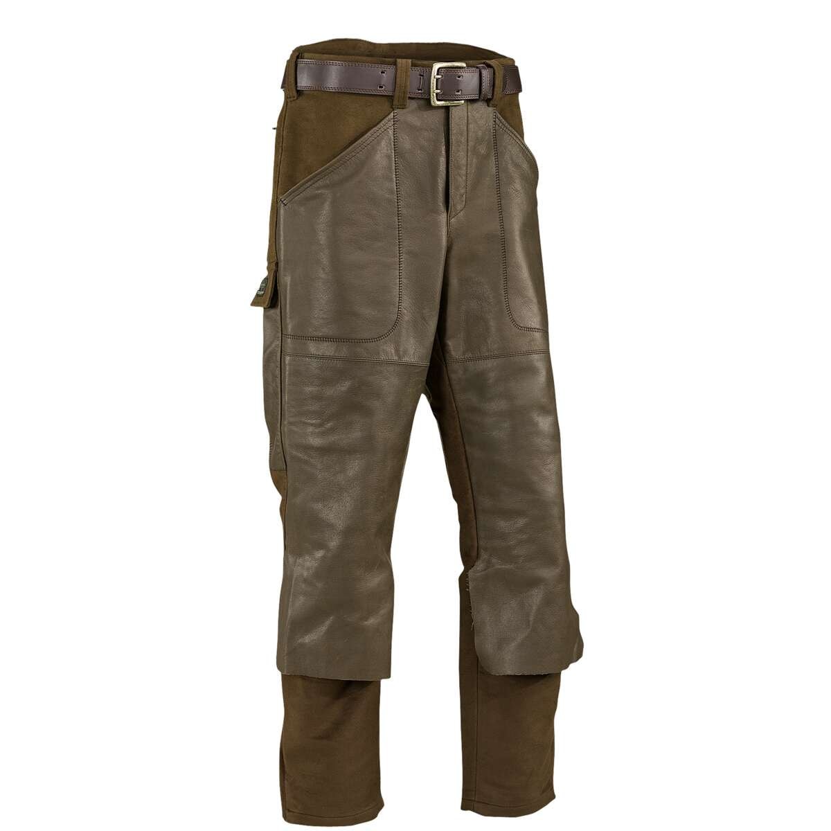 Swedteam Elk Leather Pitkät Metsästyshousut Ruskeat
