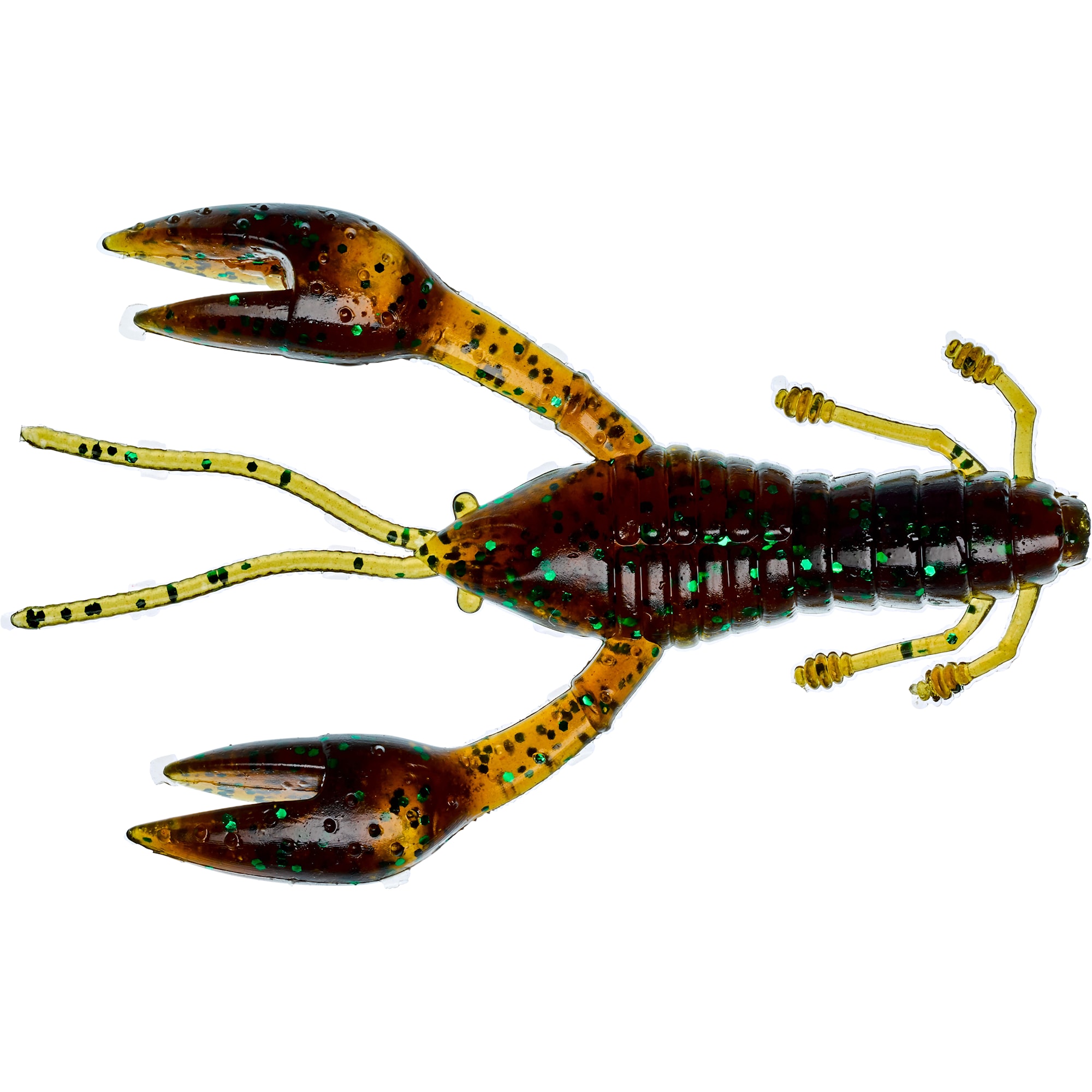 Gunki Hourra Craw 7,5 cm Pumpkin Green Flake 10-pack