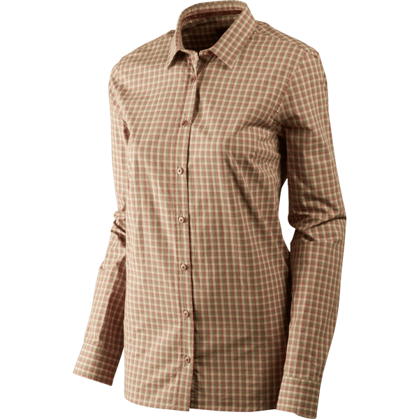 Härkila Selja Lady L/S skjorta Moonlight rose check XL