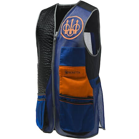 Beretta Sporting EVO Vest Blue & Black & Orange