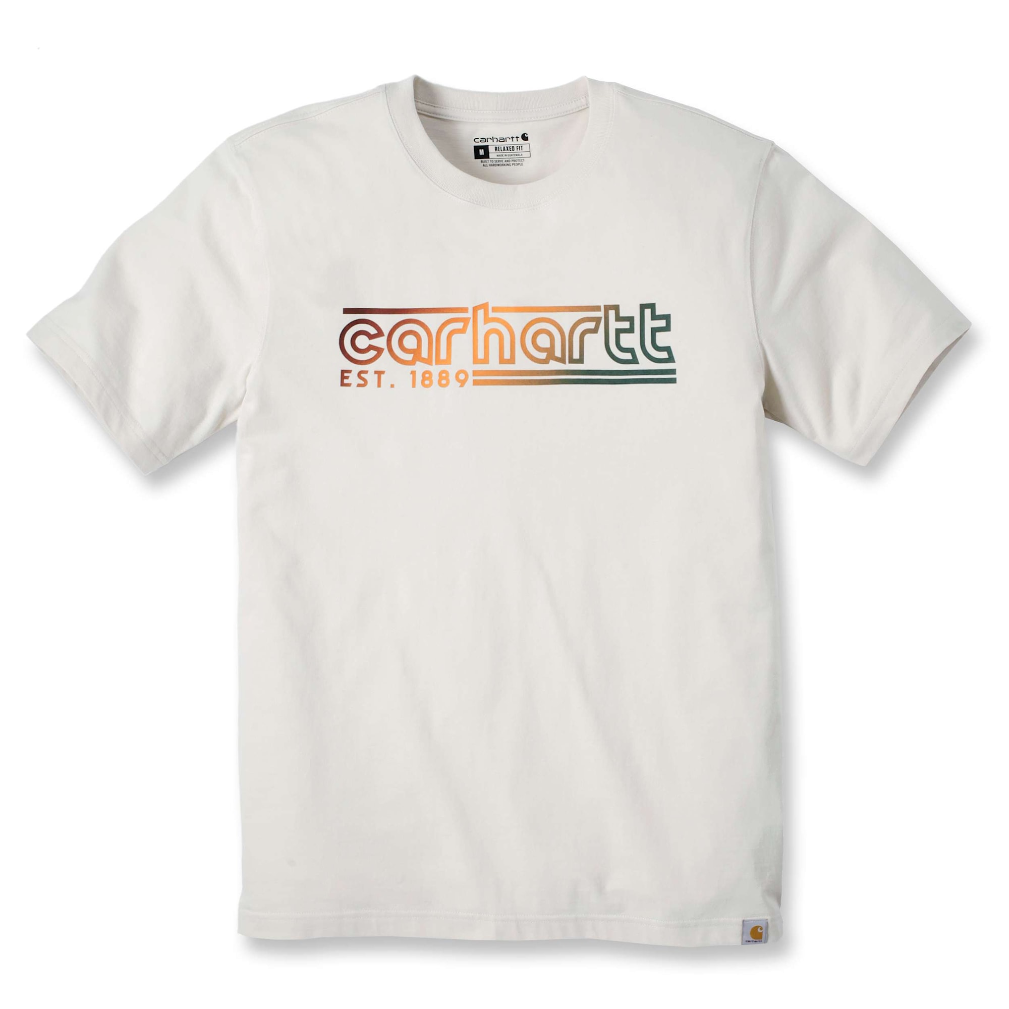 Carhartt Kortærmet logo grafisk T-shirt, Herre, Oat milk