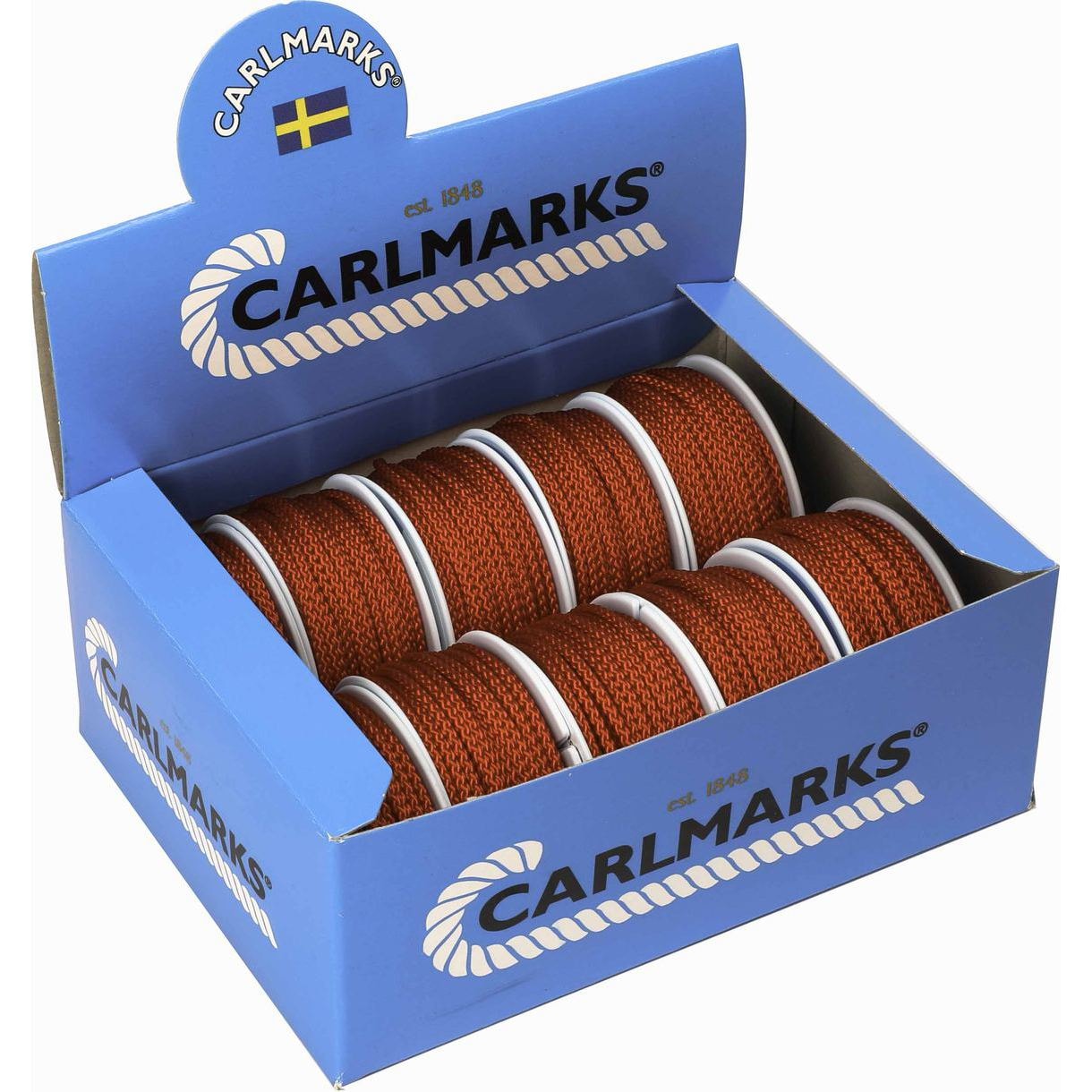 Carlmarks Polyesterline Flettet Hvid 4mm x 10m