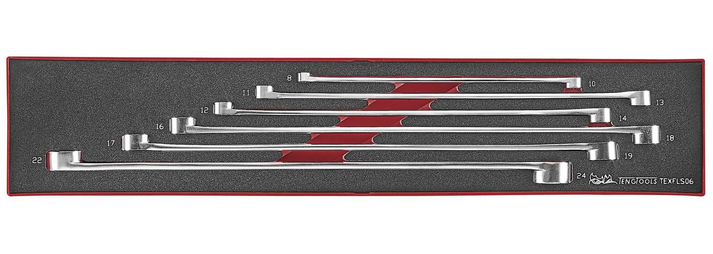 Teng Tools Ringnøglesæt med 6 dele TEXFL06