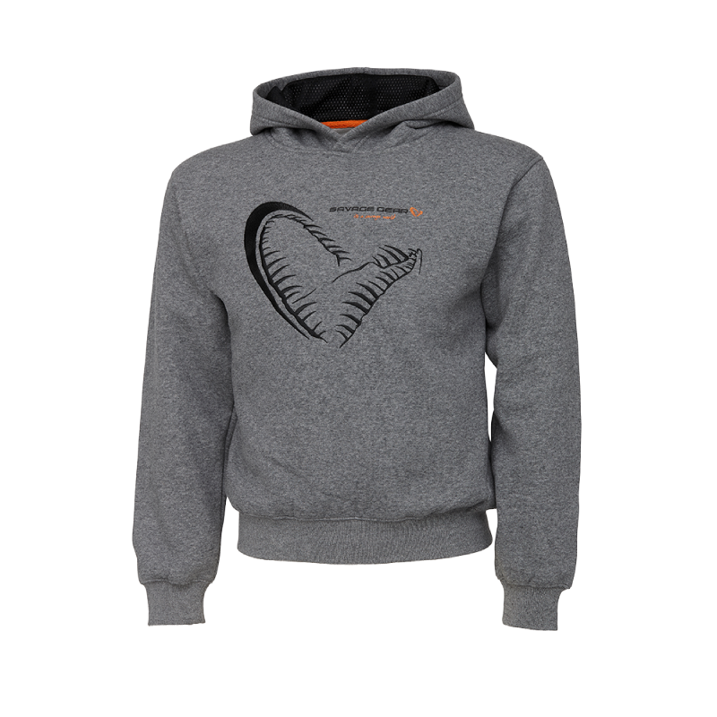Junior Jaw Hoodie Grey Melange