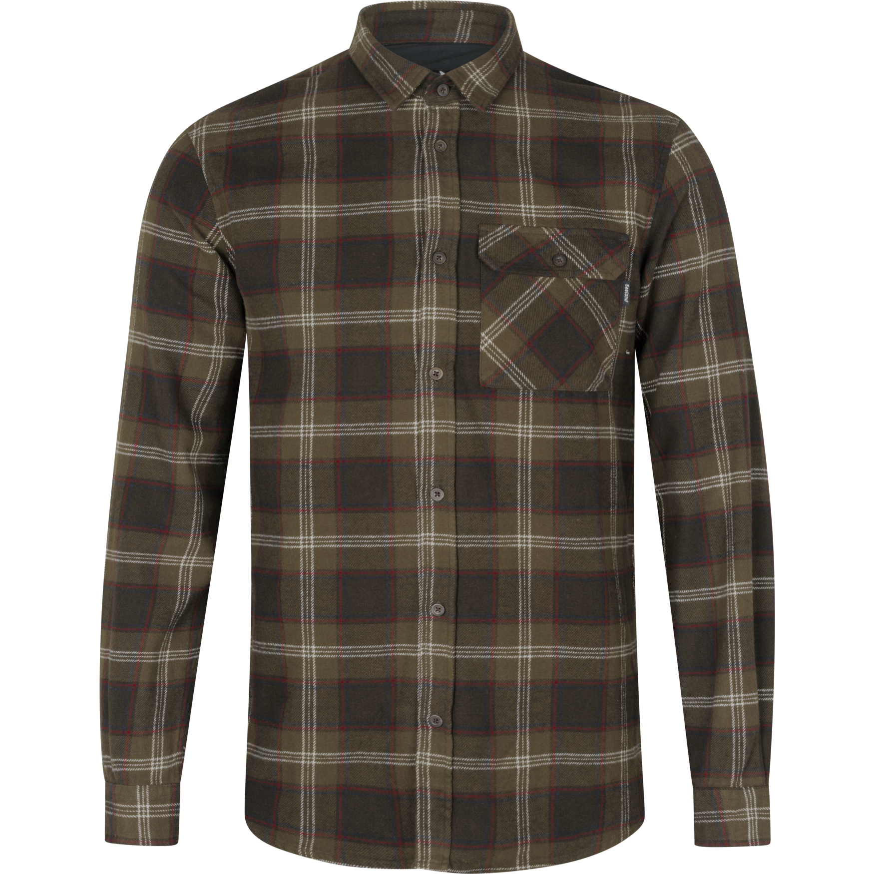 Seeland Glen Flanellhemd Herren Pine Green Check