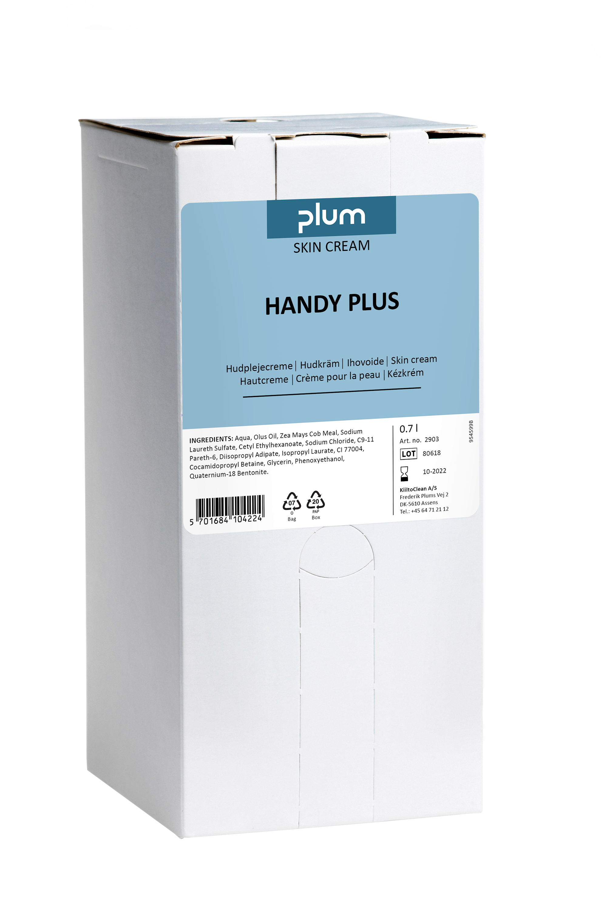 Plum Handkräm Plum Handy-Plus 0,7 L Bag in box