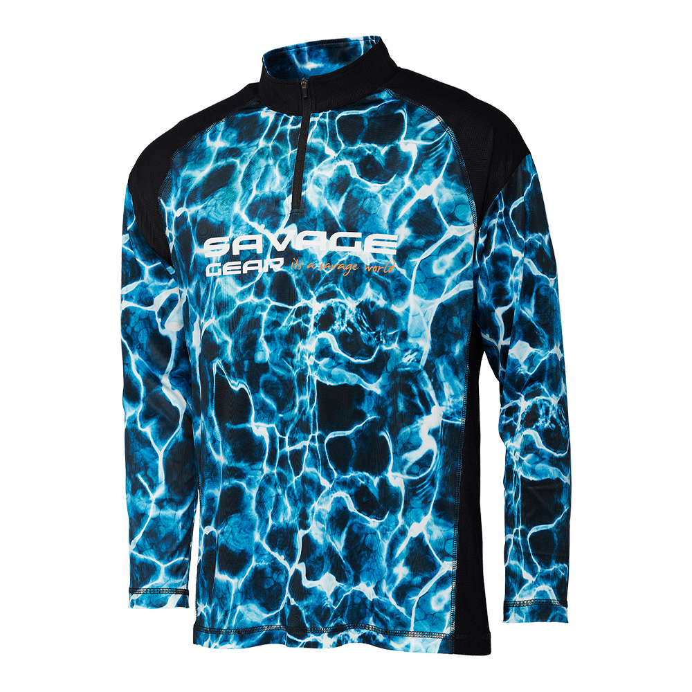 Savage Gear UV Marine Long Sleeve Tee Sea Blue