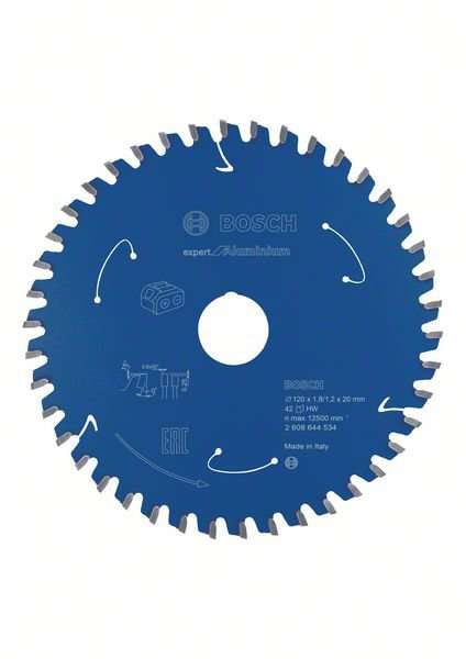 Bosch Sahanterä Expert for Aluminium, 120x1,8/1,2x20 mm, 42T