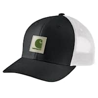 Carhartt Twill Mesh-Back Logo Patch cap black/white