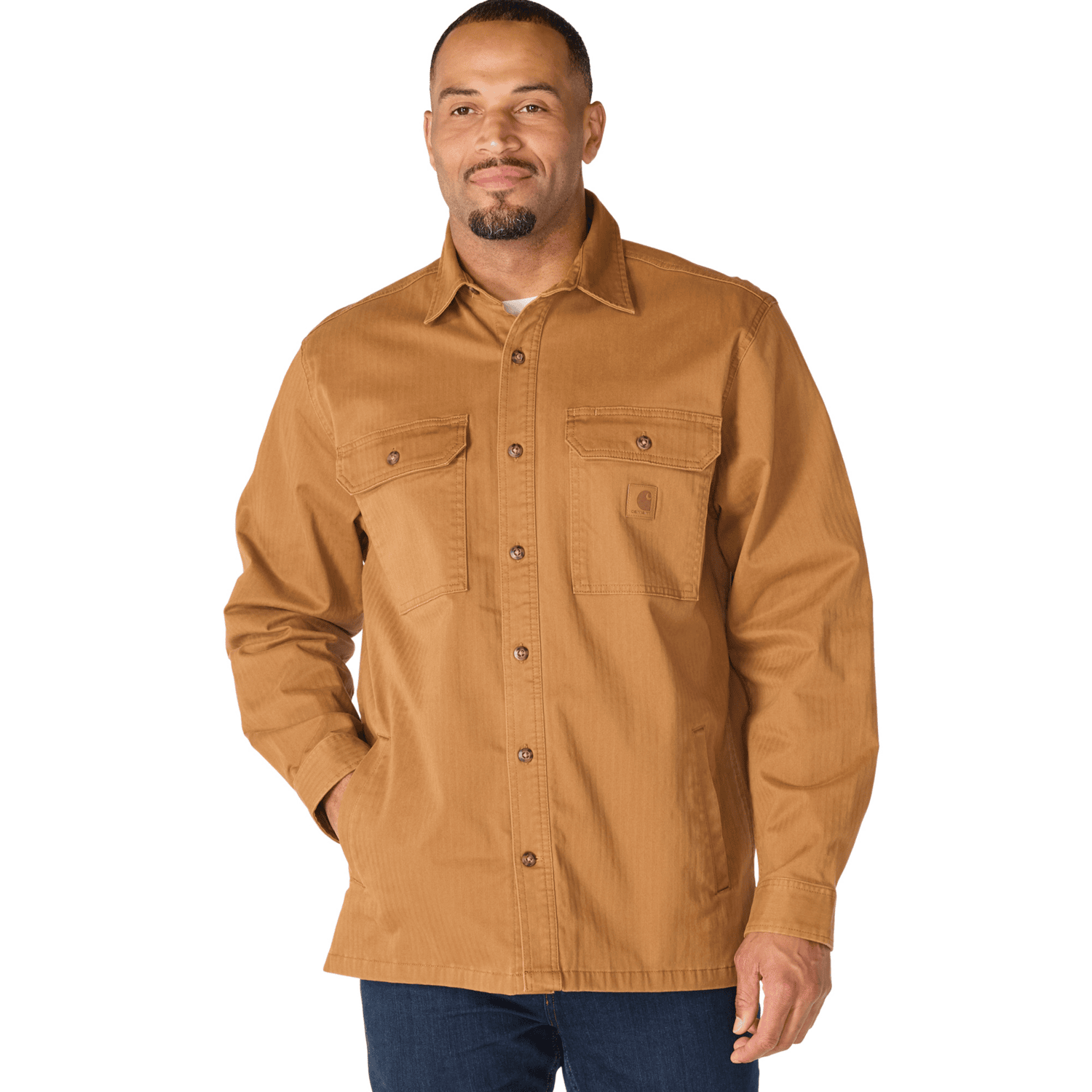 Carhartt Newcastle Shirt Jac Men Carhartt Brown