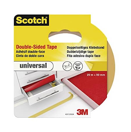Scotch dobbeltsidig tape Universal 50mmx20m, brun