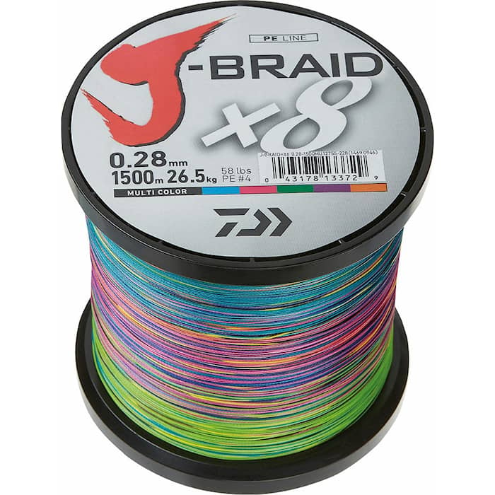 Daiwa J-Braid X8 58Lb 0.28mm 1500m Mc