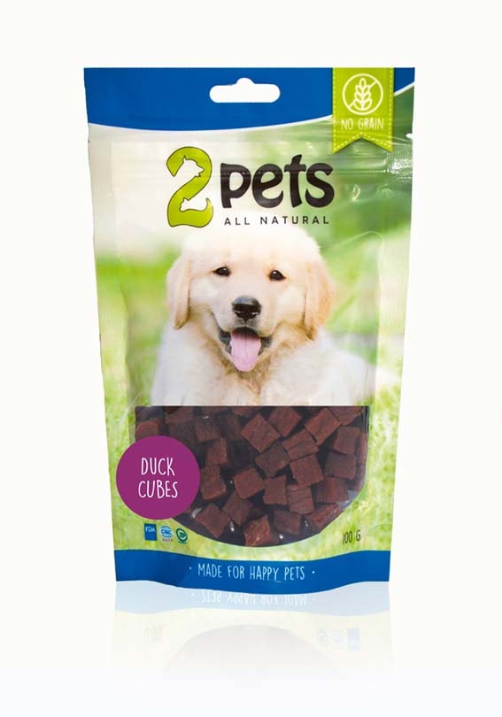 2pets Duck Cubes, 100g