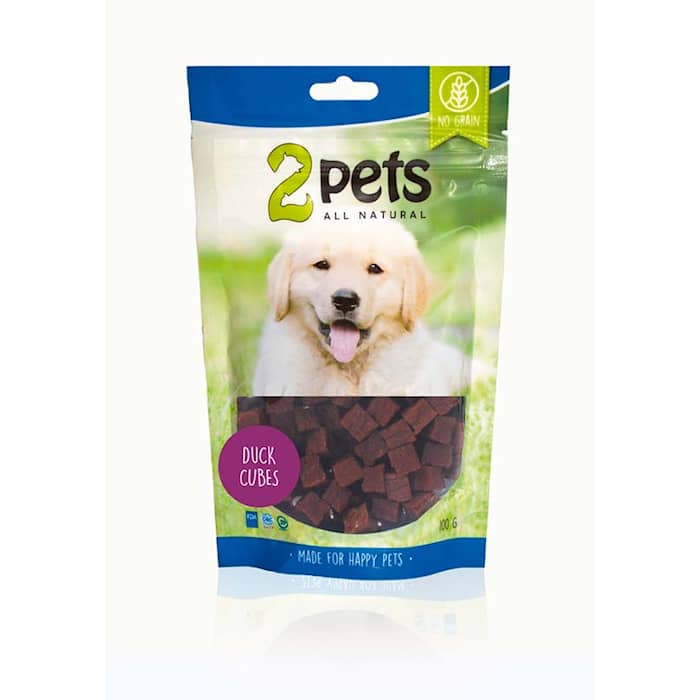 2pets Duck Cubes, 100g