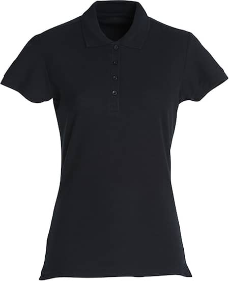 Clique Poloshirt Damen Schwarz