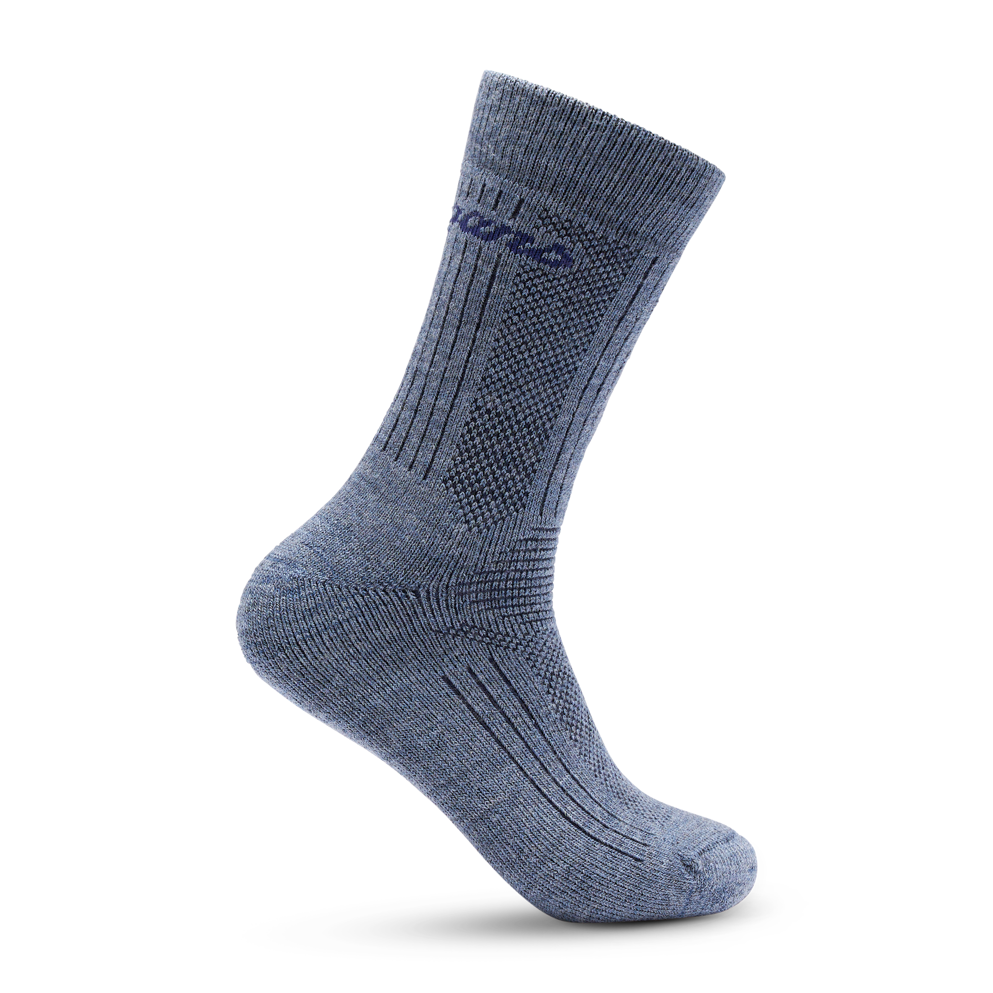 Bergans Allround Warm Merino Cushioned Sock Granite Blue/Navy Blue 38-40