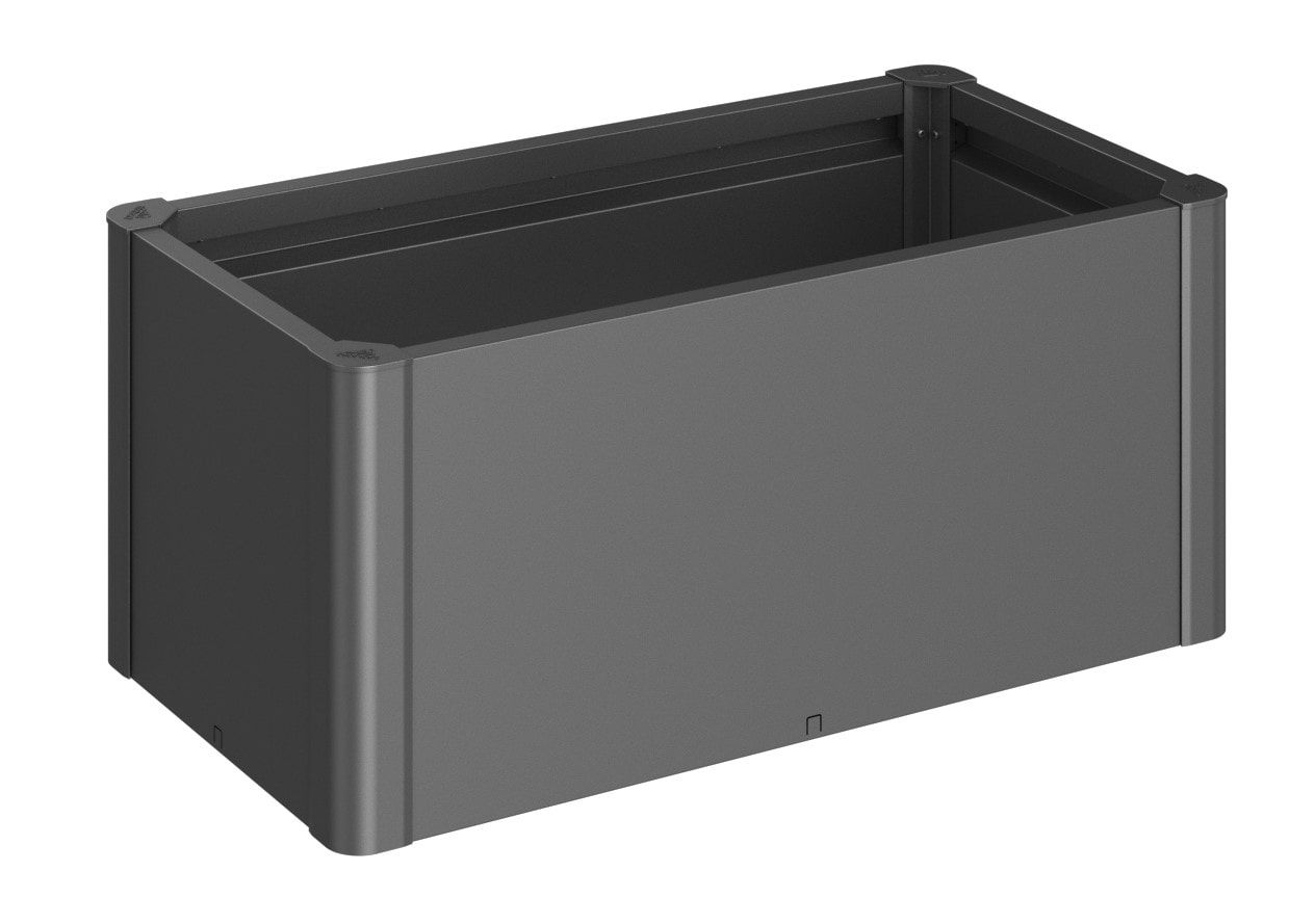 Biohort Belvedere Mini 150 plantebed i mørkegrå metallic 152 x 53 x 45 cm