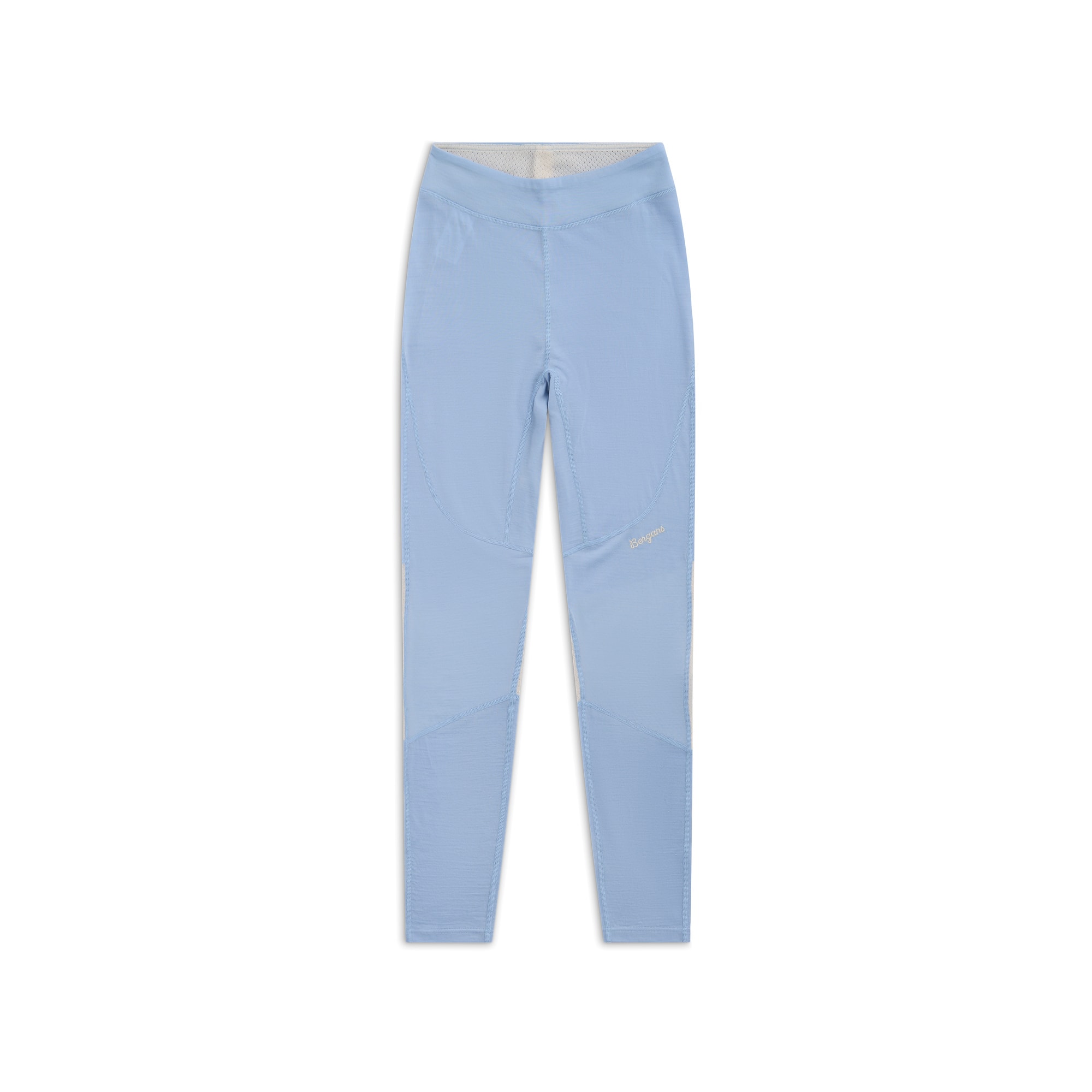 Bergans Inner:Pure Merino Ullstilongs Dame Light Dusty Blue/Creme
