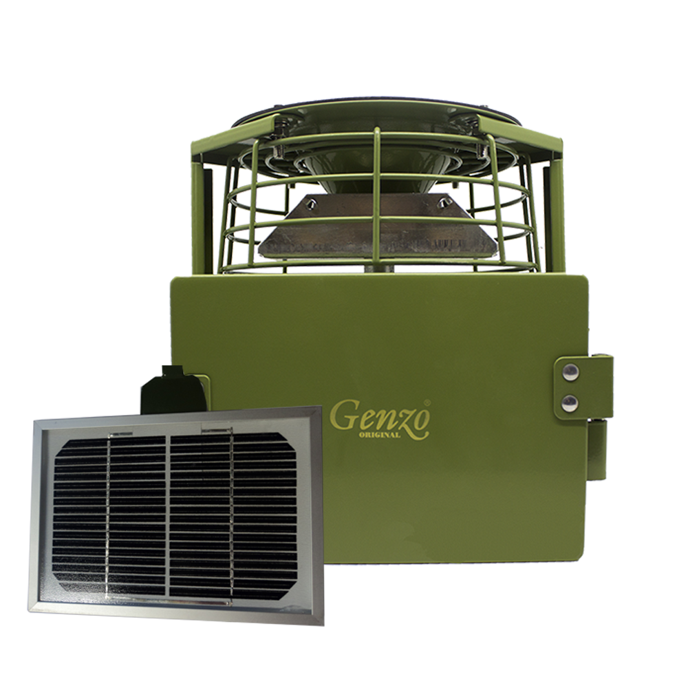 Genzo Solid Foderspreder med solceller.