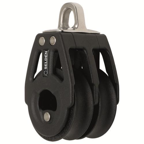 Selden Block Dubbelt 10mm Fast.Kull.